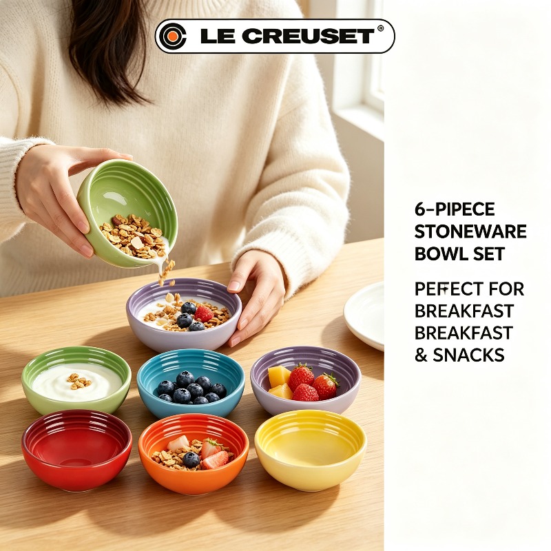 LE CREUSET 6Pcs Gradient Stone - Meal Prep Bowl recension och pris