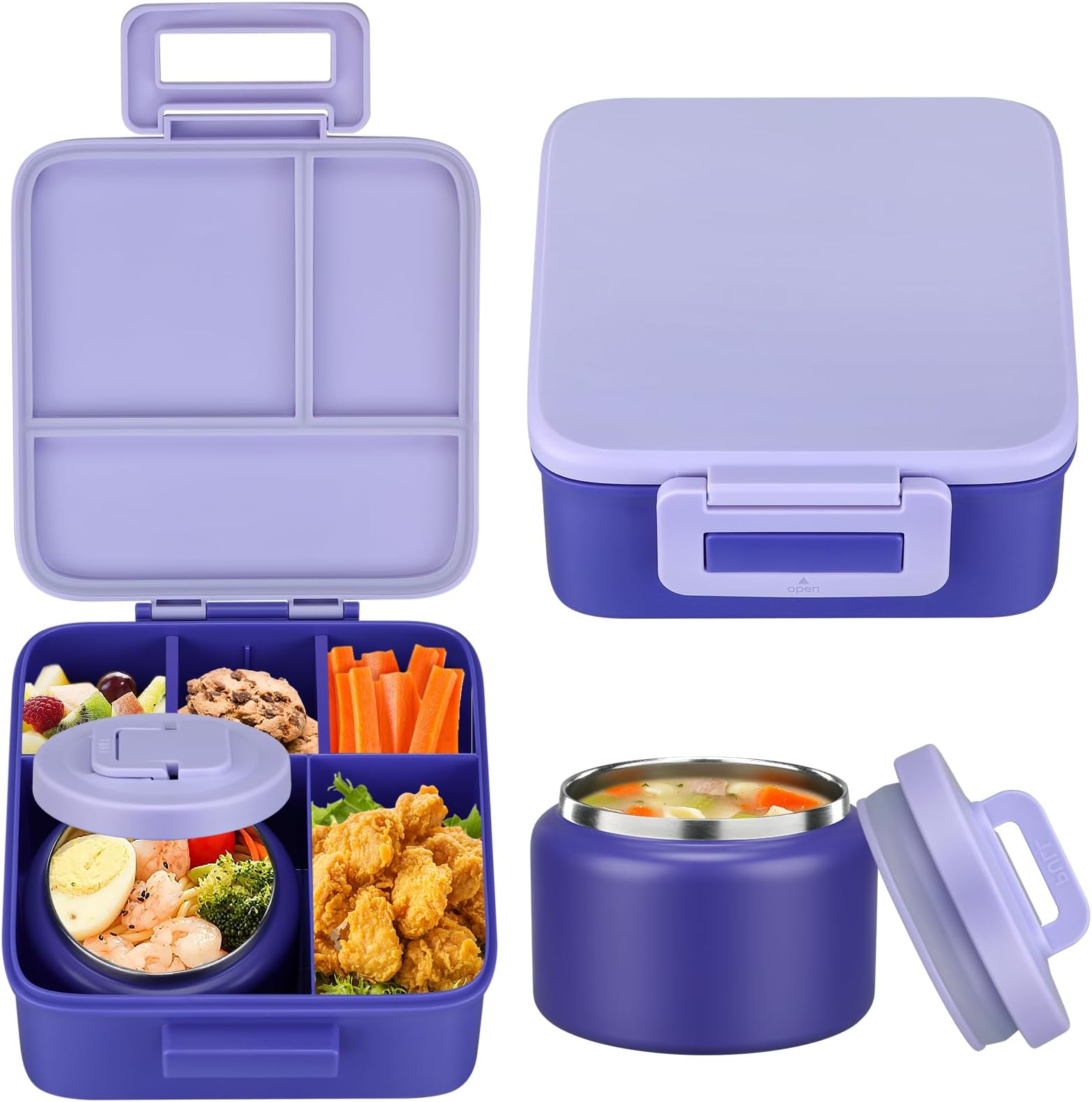 1 Set Bento Lunch Box for Kids - Meal Prep Bowl recension och pris