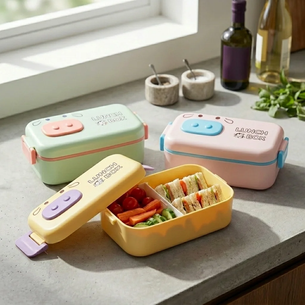 Microwavable Plastic Bento Box - Meal Prep Or Prep Meal recension och pris