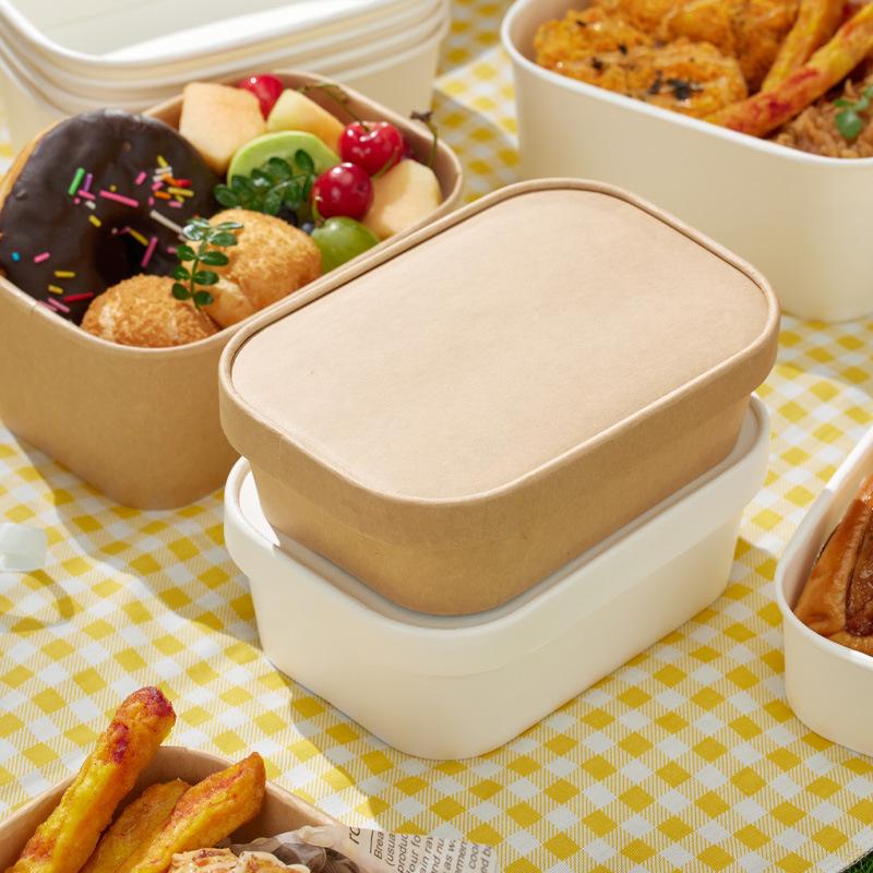 10Pcs Square Disposable Kraft  - Meal Prep Bowl recension och pris